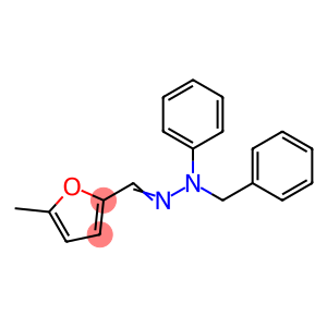 2-Furancarboxaldehyde, 5-methyl-, 2-phenyl-2-(phenylmethyl)hydrazone