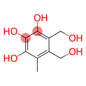 1,2,3-Benzenetriol, 4,5-bis(hydroxymethyl)-6-methyl- (9CI)