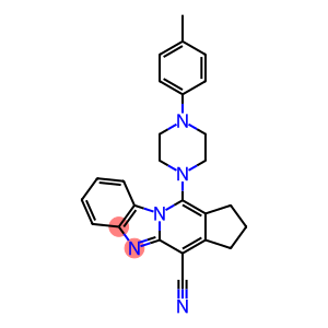 11-(4-(p-tolyl)piperazin-1-yl)-2,3-dihydro-1H-benzo[4,5]imidazo[1,2-a]cyclopenta[d]pyridine-4-carbonitrile