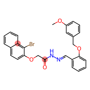 2-[(1-bromo-2-naphthyl)oxy]-N'-{2-[(3-methoxybenzyl)oxy]benzylidene}acetohydrazide