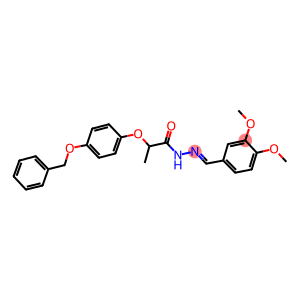 2-[4-(benzyloxy)phenoxy]-N'-(3,4-dimethoxybenzylidene)propanohydrazide