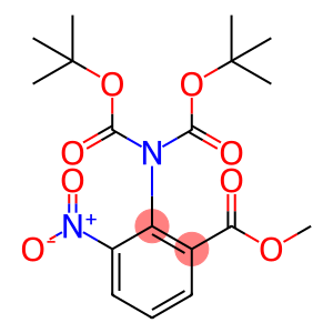 2-[Bis[(tert-butyloxy)carbonyl]aMino]-3-nitrobenzoic Acid Methyl Ester