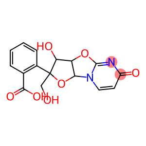 2,3,3a,9a-Tetrahydro-3-hydroxy-2-(hydroxymethyl)-6H-furo[2',3':4,5]oxazolo[3,2-a]pyrimidin-6-one 2-benzoate