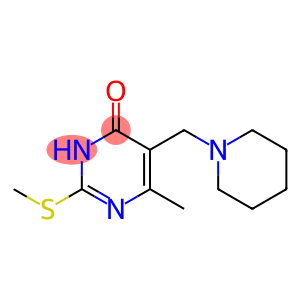 6-METHYL-2-METHYLSULFANYL-5-PIPERIDIN-1-YLMETHYL-PYRIMIDIN-4-OL