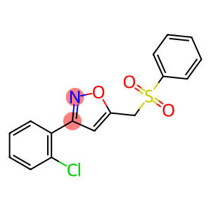 3-(2-CHLOROPHENYL)-5-[(PHENYLSULFONYL)METHYL]ISOXAZOLE