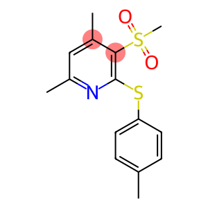 4,6-DIMETHYL-2-[(4-METHYLPHENYL)SULFANYL]-3-(METHYLSULFONYL)PYRIDINE