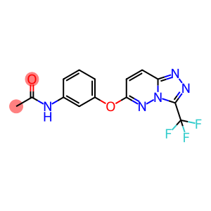 N-(3-([3-(TRIFLUOROMETHYL)[1,2,4]TRIAZOLO[4,3-B]PYRIDAZIN-6-YL]OXY)PHENYL)ACETAMIDE