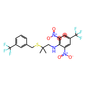 N-[2,6-DINITRO-4-(TRIFLUOROMETHYL)PHENYL]-N-(2-METHYL-2-([3-(TRIFLUOROMETHYL)BENZYL]SULFANYL)PROPYL)AMINE