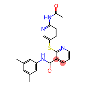 3-Pyridinecarboxamide, 2-[[6-(acetylamino)-3-pyridinyl]thio]-N-(3,5-dimethylphenyl)-