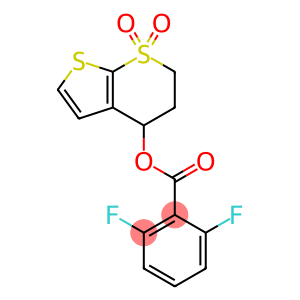 1,1-dioxo-2H,3H,4H-1lambda6-thieno[2,3-b]thiopyran-4-yl 2,6-difluorobenzoate