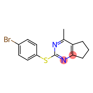 2-[(4-bromophenyl)sulfanyl]-4-methyl-5H,6H,7H-cyclopenta[d]pyrimidine