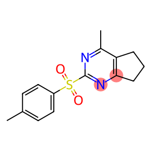 4-METHYL-2-[(4-METHYLPHENYL)SULFONYL]-6,7-DIHYDRO-5H-CYCLOPENTA[D]PYRIMIDINE