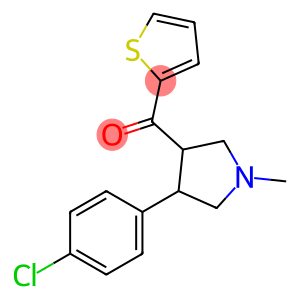 [4-(4-CHLOROPHENYL)-1-METHYLTETRAHYDRO-1H-PYRROL-3-YL](2-THIENYL)METHANONE