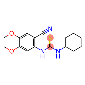 3-(2-cyano-4,5-dimethoxyphenyl)-1-cyclohexylthiourea