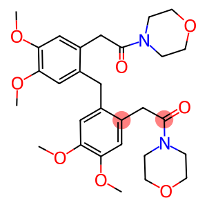 4-[(2-{4,5-dimethoxy-2-[2-(4-morpholinyl)-2-oxoethyl]benzyl}-4,5-dimethoxyphenyl)acetyl]morpholine