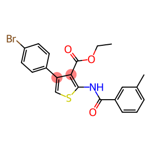 ethyl 4-(4-bromophenyl)-2-[(3-methylbenzoyl)amino]-3-thiophenecarboxylate