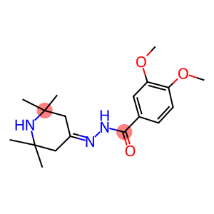 3,4-dimethoxy-N'-(2,2,6,6-tetramethyl-4-piperidinylidene)benzohydrazide