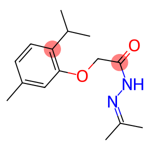 2-(2-isopropyl-5-methylphenoxy)-N'-(1-methylethylidene)acetohydrazide