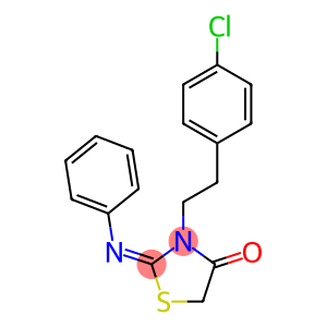 3-[2-(4-Chlorophenyl)ethyl]-2-(phenylimino)-4-thiazolidinone