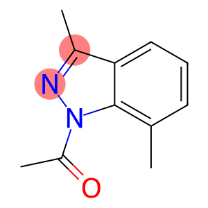 1H-Indazole,  1-acetyl-3,7-dimethyl-  (9CI)