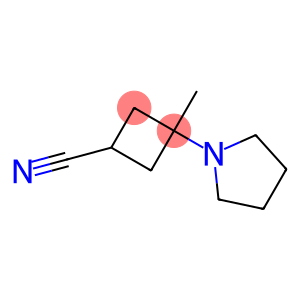 Cyclobutanecarbonitrile, 3-methyl-3-(1-pyrrolidinyl)- (9CI)