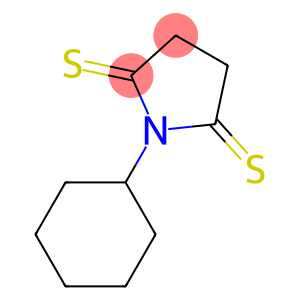 2,5-Pyrrolidinedithione,  1-cyclohexyl-