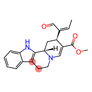 Indolo[2,3-a]quinolizine-3-carboxylic acid, 2-[(1Z)-1-formyl-1-propen-1-yl]-1,2,6,7,12,12b-hexahydro-, methyl ester, (2S,12bS)-