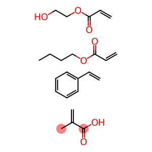 2-Propenoic acid, 2-methyl-, polymer with butyl 2-propenoate, ethenylbenzene and 2-hydroxyethyl 2-propenoate