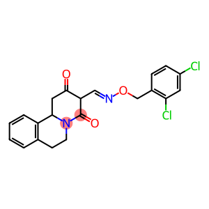 2,4-DIOXO-1,3,4,6,7,11B-HEXAHYDRO-2H-PYRIDO[2,1-A]ISOQUINOLINE-3-CARBALDEHYDE O-(2,4-DICHLOROBENZYL)OXIME