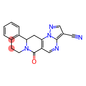 6-OXO-8,9,13B,14-TETRAHYDRO-6H-PYRAZOLO[5'',1'':2',3']PYRIMIDO[4',5':4,5]PYRIDO[2,1-A]ISOQUINOLINE-3-CARBONITRILE