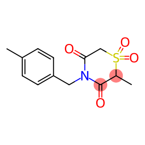 2-METHYL-4-(4-METHYLBENZYL)-1LAMBDA6,4-THIAZINANE-1,1,3,5-TETRAONE