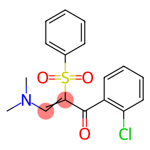 1-(2-CHLOROPHENYL)-3-(DIMETHYLAMINO)-2-(PHENYLSULFONYL)-2-PROPEN-1-ONE
