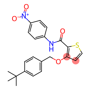 3-[(4-tert-butylphenyl)methoxy]-N-(4-nitrophenyl)thiophene-2-carboxamide