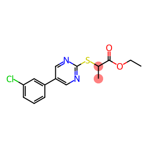 ETHYL 2-([5-(3-CHLOROPHENYL)-2-PYRIMIDINYL]SULFANYL)PROPANOATE