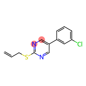 2-(ALLYLSULFANYL)-5-(3-CHLOROPHENYL)PYRIMIDINE