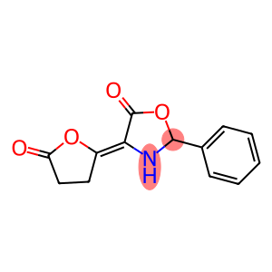 5-Oxazolidinone,  4-(dihydro-5-oxo-2(3H)-furanylidene)-2-phenyl-