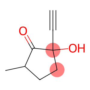 Cyclopentanone, 2-ethynyl-2-hydroxy-5-methyl- (9CI)