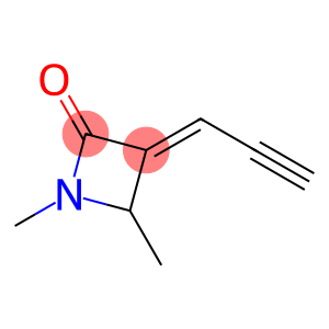 2-Azetidinone,1,4-dimethyl-3-(2-propynylidene)-(9CI)