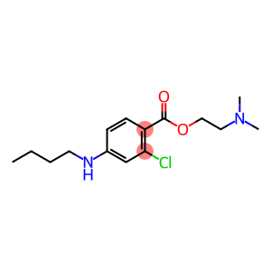 Benzoic acid, 4-(butylamino)-2-chloro-, 2-(dimethylamino)ethyl ester
