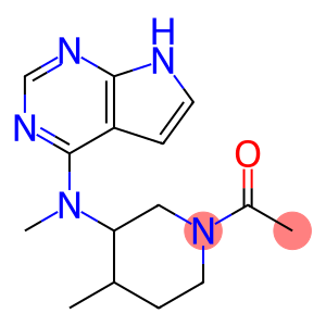 Ethanone, 1-[4-methyl-3-(methyl-7H-pyrrolo[2,3-d]pyrimidin-4-ylamino)-1-piperidinyl]-