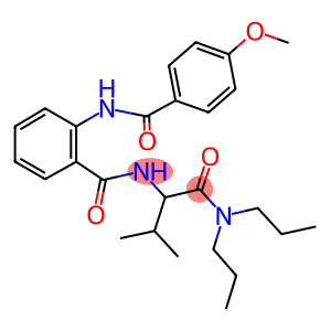 N-{1-[(dipropylamino)carbonyl]-2-methylpropyl}-2-[(4-methoxybenzoyl)amino]benzamide