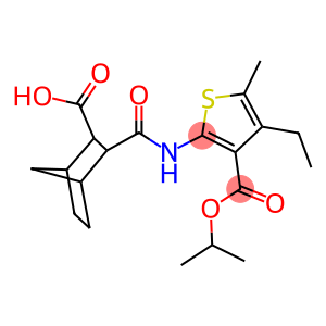 3-({[4-ethyl-3-(isopropoxycarbonyl)-5-methyl-2-thienyl]amino}carbonyl)bicyclo[2.2.1]heptane-2-carboxylic acid