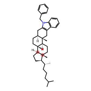 1'-Phenylmethyl-1'H-5α-cholest-2-eno[3,2-b]indole