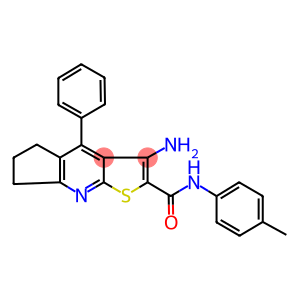 3-amino-N-(4-methylphenyl)-4-phenyl-6,7-dihydro-5H-cyclopenta[b]thieno[3,2-e]pyridine-2-carboxamide