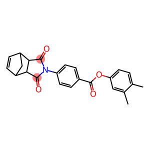 3,4-dimethylphenyl 4-(3,5-dioxo-4-azatricyclo[5.2.1.0~2,6~]dec-8-en-4-yl)benzoate