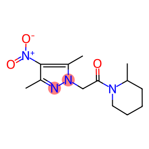 1-({4-nitro-3,5-dimethyl-1H-pyrazol-1-yl}acetyl)-2-methylpiperidine