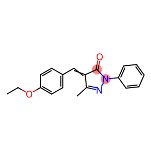 4-((4-ETHOXYPHENYL)METHYLENE)-3-METHYL-1-PHENYL-2-PYRAZOLIN-5-ONE