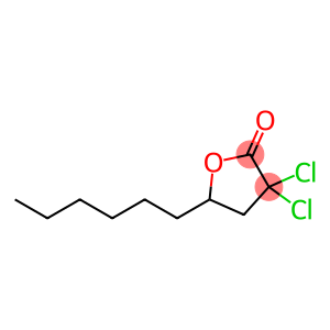 3,3-dichloro-5-hexyldihydrofuran-2(3H)-one