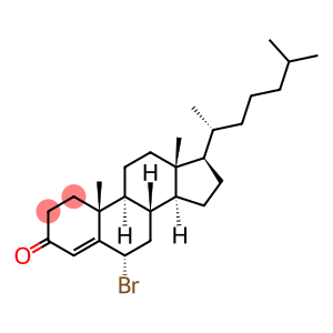 Cholest-4-en-3-one, 6-bromo-, (6α)- (9CI)