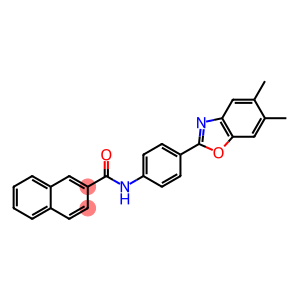 N-[4-(5,6-dimethyl-1,3-benzoxazol-2-yl)phenyl]-2-naphthamide